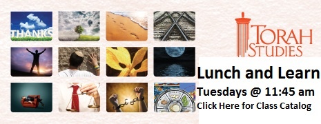 Lunch and Learn Weekly Jewish Torah Class